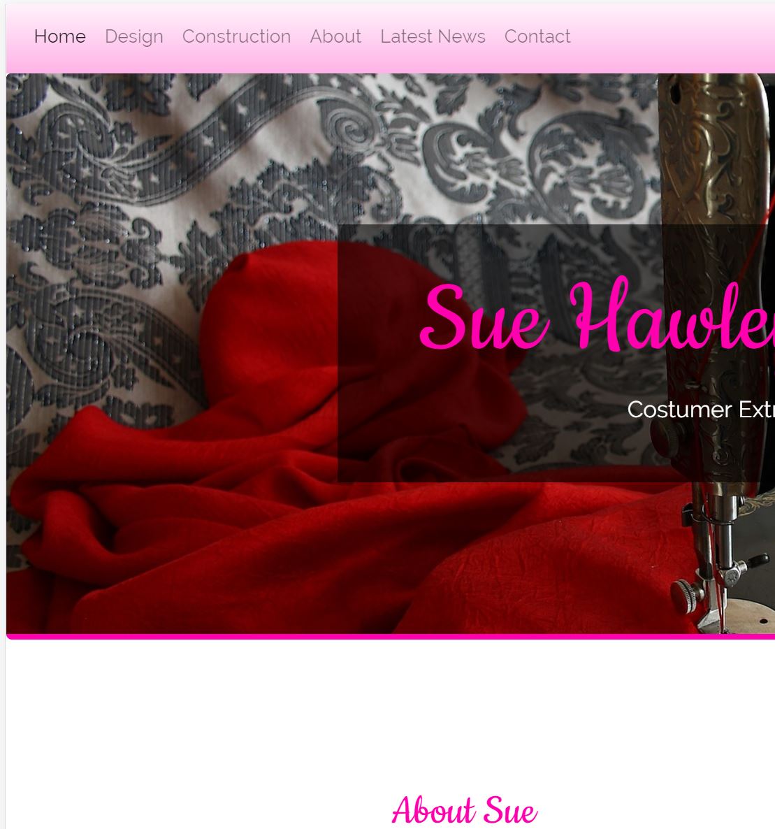 Thumbnail of Sue Hawley Portfolio Site Project